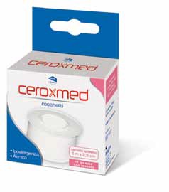 CEROTTO ADESIVO IN ROCCHETTO CEROXMED IN TESSUTO NON TESSUTO AERATO IPOALLERGENICO BIANCO 500X2,5 CM 1 PEZZO - Fontenova srl