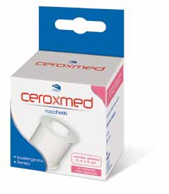 CEROTTO ADESIVO IN ROCCHETTO CEROXMED IN TESSUTO NON TESSUTO AERATO IPOALLERGENICO BIANCO 500X5 CM 1 PEZZO - Fontenova srl