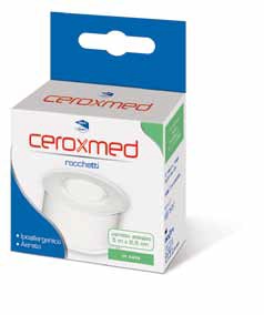 CEROTTO ADESIVO IN ROCCHETTO CEROXMED IN SETA AERATO IPOALLERGENICO BIANCO 500X2,5 CM 1 PEZZO - Fontenova srl