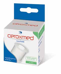 CEROTTO ADESIVO IN ROCCHETTO CEROXMED IN SETA AERATO IPOALLERGENICO BIANCO 500X5 CM 1 PEZZO - Fontenova srl