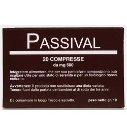 PASSIVAL ESTRATTO ERBORISTICO 20 COMPRESSE - Fontenova srl