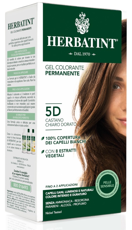HERBATINT 5D CASTANO CHIARO DORATO 150 ML - Fontenova srl