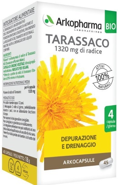 ARKO CAPSULE TARASSACO BIO 45 CAPSULE - Fontenova srl