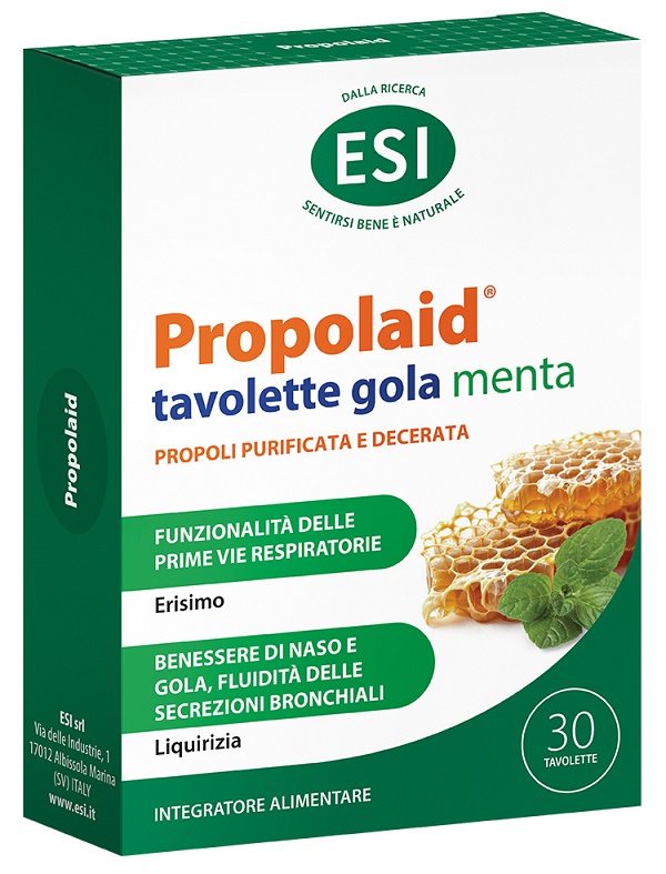 ESI PROPOLAID TAVOLETTE GOLA MENTA 30 TAVOLETTE - Fontenova srl