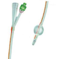 CATETERE FOLEY IN SILICONE TRASPARENTE A 2 VIE CON PALLONCINO 5-10ML DIAMETRO CH24 8,00MM LUNGHEZZA 40CM - Fontenova srl