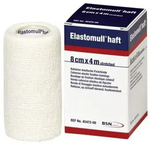 BENDA ELASTICA AUTOADESIVA ELASTOMULL HAFT BLU 8X400 CM - Fontenova srl