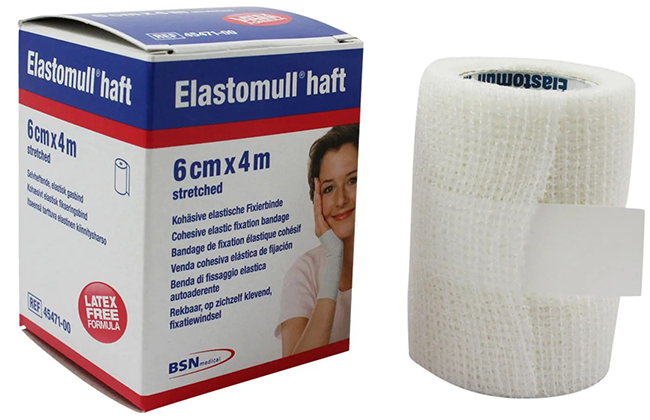 BENDA ELASTICA AUTOADESIVA ELASTOMULL HAFT BLU 6X400 CM - Fontenova srl
