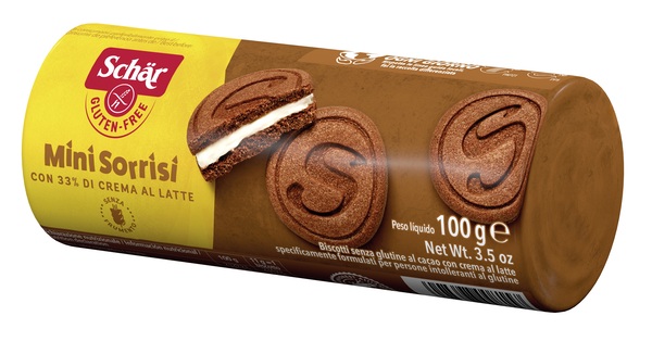 SCHAR MINI SORRISI CON CREMA AL LATTE 100 G - Fontenova srl
