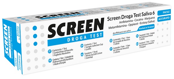 SCREEN DROGA TEST SALIVA 6 DROGHE - Fontenova srl