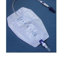 SACCA RACCOGLI URINA DA GAMBA PER INCONTINENZA 3 CAMERE COMFORT 500 ML STERILE IN PVC LATO RIVESTITO TNT CON TUBO DIRITTO 30 CM 8 PEZZI - Fontenova srl