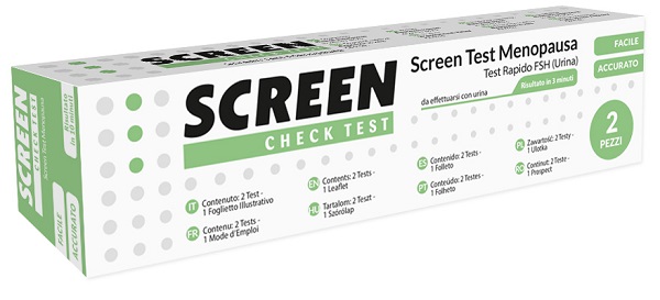 SCREEN TEST RAPIDO FSH/MENOPAUSA URINA 2 PEZZI - Fontenova srl