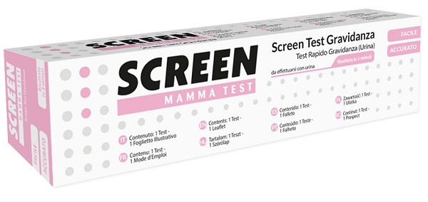 SCREEN TEST ORMONE HCG GRAVIDANZA NELL'URINA SCREEN TEST HCG 1 PEZZO - Fontenova srl