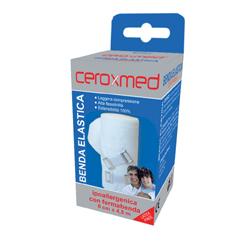 BENDA ELASTICA CEROXMED 6X450 CM CON GANCIO 1 PEZZO - Fontenova srl