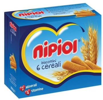 NIPIOL BISCOTTINI 6 CEREALI 800 G - Fontenova srl