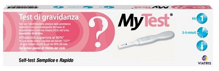 TEST DI GRAVIDANZA RAPIDO HCG MYTEST 1 PEZZO - Fontenova srl