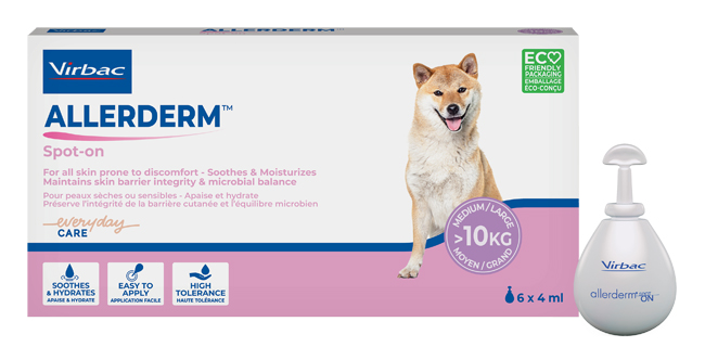 ALLERDERM SPOT ON CANI SUPERIORI A 10 KG 6 PIPETTE 4 ML - Fontenova srl