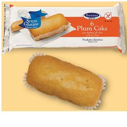 BONONIA PLUMCAKE CON FARINA DI RISO SENZA GLUTINE 6 X 36 G - Fontenova srl