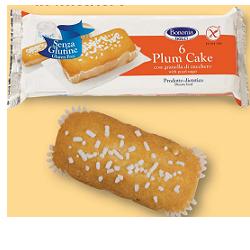 BONONIA PLUMCAKE CON GRANELLA DI ZUCCHERO SENZA GLUTINE 6 X 37 G - Fontenova srl
