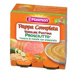 PLASMON OMOGENEIZZATO PAPPE PROSCIUTTO VERDURA PASTINA 190 G X 2 PEZZI - Fontenova srl