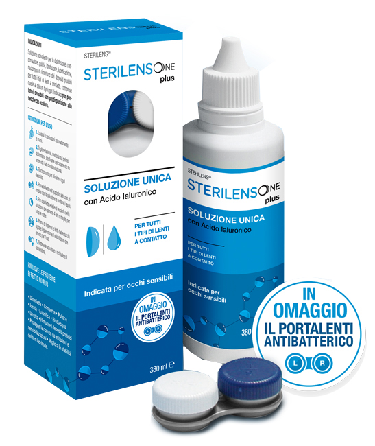 SOLUZIONE UNICA STERILENS ONE PLUS CON ACIDO IALURONICO 380 ML - Fontenova srl