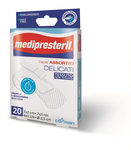 CEROTTO IN STRISCIA MEDIPRESTERIL DELICATO TNT 50X8CM - Fontenova srl
