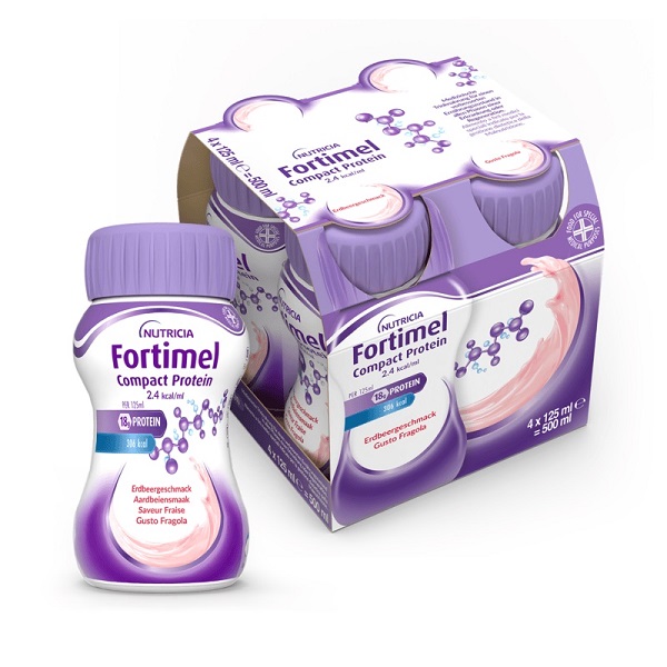 FORTIMEL COMPACT PROTEIN FRAGOLA 4 BOTTIGLIE 125 ML - Fontenova srl