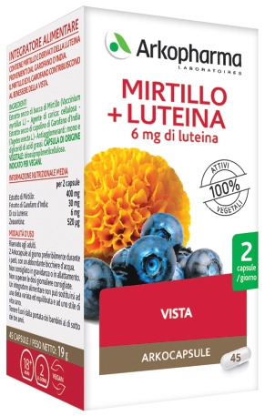 ARKO CAPSULE MIRTILLO+LUTEINA 45 CAPSULE - Fontenova srl