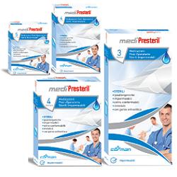 MEDICAZIONE POST OPERATORIA MEDIPRESTERIL IMPERMEABILE 10X15CM 4 PEZZI - Fontenova srl