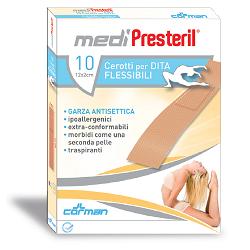 CEROTTO PER DITA MEDIPRESTERIL FLESSIBILE 12X2CM 10 PEZZI - Fontenova srl