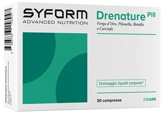 DRENATURE PILL 30 COMPRESSE SENZA GLUTINE NATURALMENTE PRIVO DI LATTOSIO - Fontenova srl