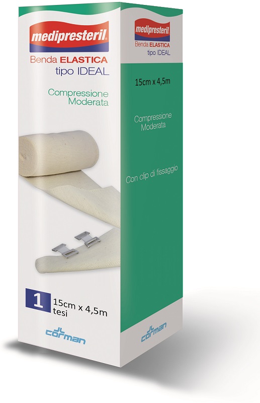 BENDA ELASTICA MEDIPRESTERIL IDEAL CM15X45MT - Fontenova srl