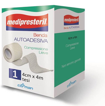 BENDA ADESIVA MEDIPRESTERIL 4X400CM - Fontenova srl