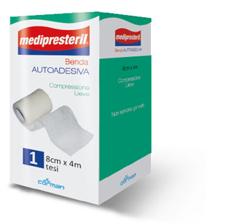 BENDA ADESIVA MEDIPRESTERIL 8X400 CM - Fontenova srl