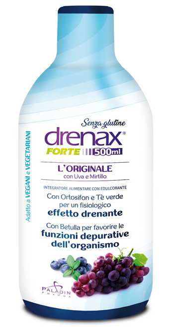 DRENAX FORTE L'ORIGINALE CON UVA E MIRTILLO 500 ML - Fontenova srl