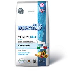 FORZA 10 DOG MEDIUM DIET CON PESCE MEDIA TAGLIA 12 KG - Fontenova srl