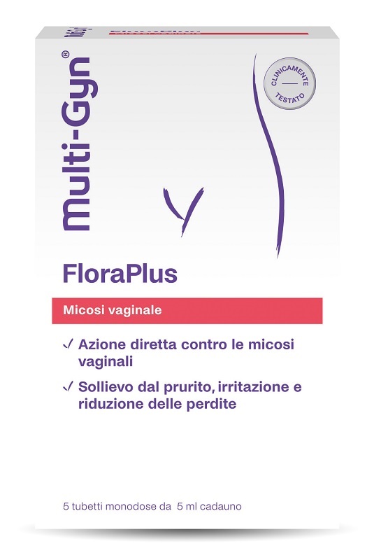 FLORAPLUS MULTI-GYN CANDIDOSI VAGINALE 5 TUBETTI X 5 ML - Fontenova srl