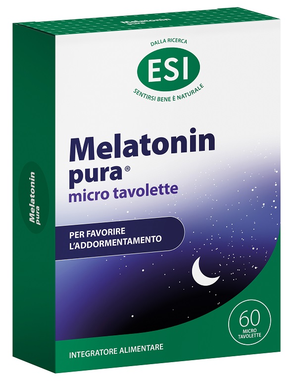 ESI MELATONIN PURA 60 MICROTAVOLETTE SENZA GLUTINE - Fontenova srl
