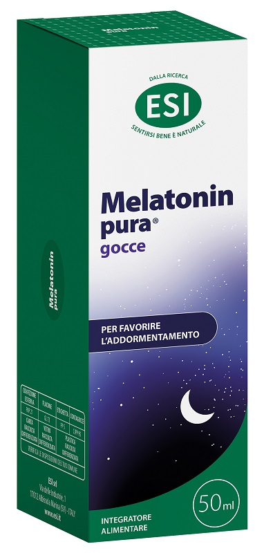 ESI MELATONIN PURA GOCCE 50 ML GUSTO ARANCIA ROSSA SENZA GLUTINE - Fontenova srl