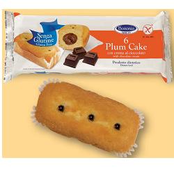 BONONIA PLUMCAKE CREMA CIOCCOLATO SENZA GLUTINE 6 X 45 G - Fontenova srl