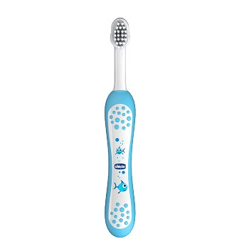 CHICCO SPAZZOLINO PRIMI DENTI DA LATTE AZZURRO 6-36 MESI - Fontenova srl