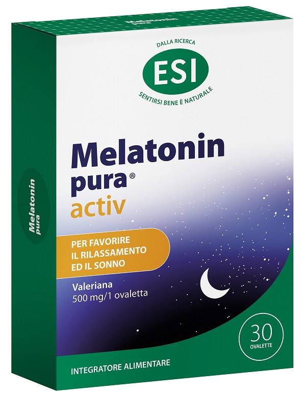 ESI MELATONIN PURA ACTIV 30 OVALETTE SENZA GLUTINE - Fontenova srl