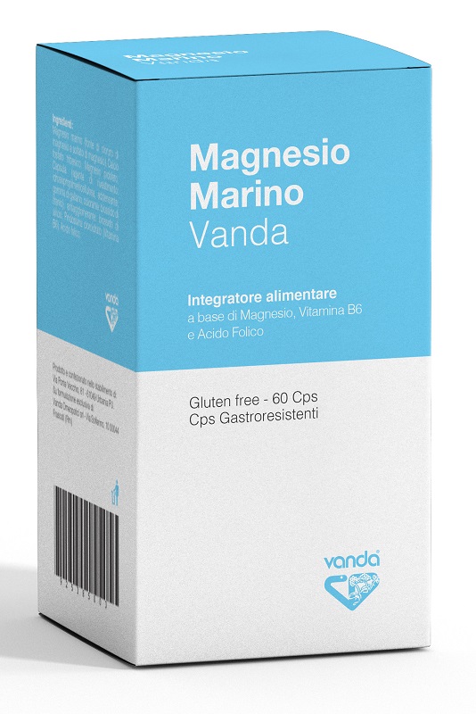 MAGNESIO MARINO VANDA 60 CAPSULE GASTRORESISTENTI - Fontenova srl
