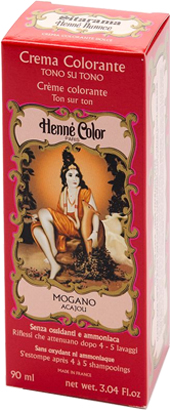 HENNE NUANCE ACAJOU ROSSO MOGANO CREMA HENNE COLOR CREMA COLORANTE PRONTA ALL'USO - Fontenova srl