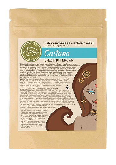 HIMALAYA HENNA COLORS CASTANO 100 G - Fontenova srl