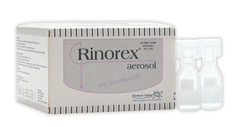 RINOREX AEROSOL CON BICARBONATO 25 FIALE STERILI MONOUSO 3 ML - Fontenova srl