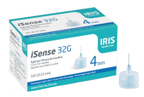 I SENSE AGO PER INSULINA GAUGE 32 4 MM 100 PEZZI - Fontenova srl