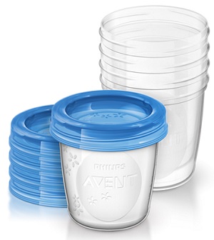 AVENT VASETTI VIA COPERCHIO 180 ML 5 PEZZI - Fontenova srl