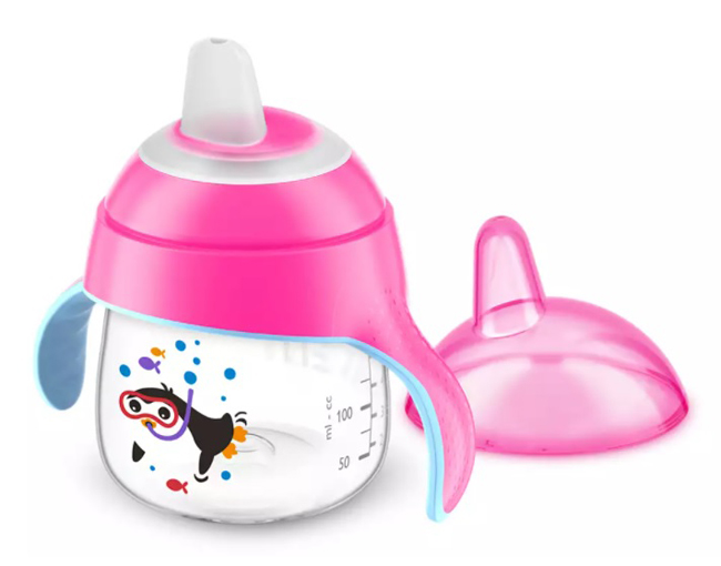 AVENT TAZZA CON BECCUCCIO DECORATA NERO 200 ML - Fontenova srl