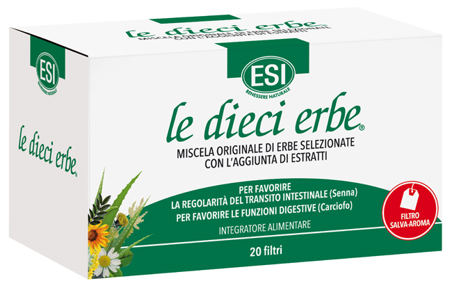 ESI LE DIECI ERBE TISANA 20 FILTRI - Fontenova srl