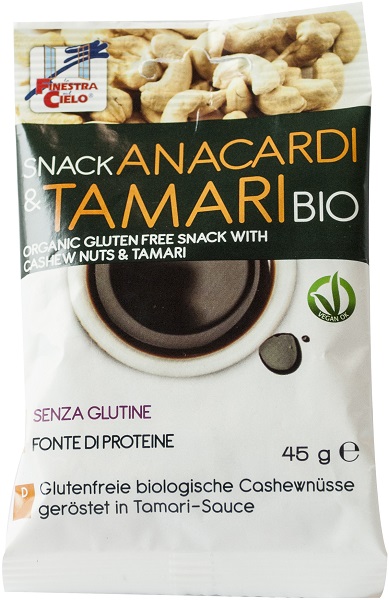 FSC SNACK ANACARDI E TAMARI BIO VEGAN FONTE DI FIBRE 45 G - Fontenova srl